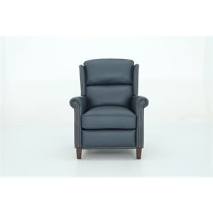 Pemberly Row Premium Push Thru The Arms Recliner in Santa Fe Ocean