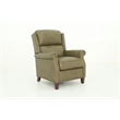 Pemberly Row Premium Push Thru The Arms Recliner in Oasis Olive