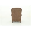 Pemberly Row Premium Push Thru The Arms Recliner in Oasis Walnut
