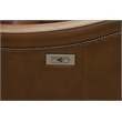 Pemberly Row Power Recliner with Power Head Rest in Elwood Saddle
