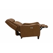Pemberly Row Power Recliner with Power Head Rest in Elwood Saddle