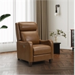 Pemberly Row Power Recliner with Power Head Rest in Elwood Saddle