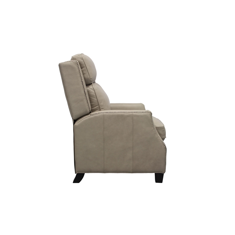 Pemberly Row Premium Push Thru The Arms Recliner in Shoreham Cream
