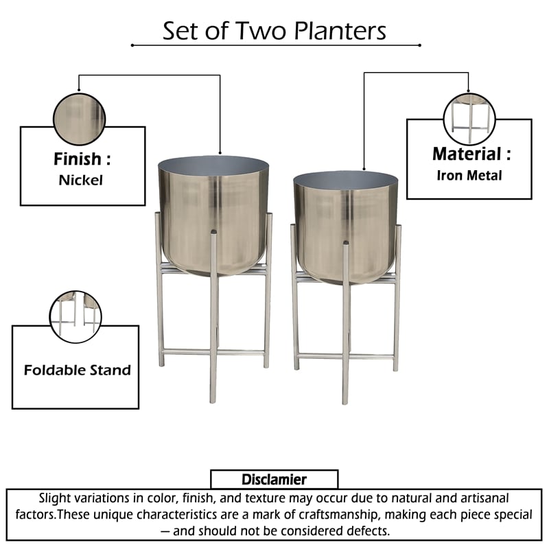 Pemberly Row Set of 2 Planters 19-22