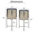 Pemberly Row Set of 2 Planters 19-22