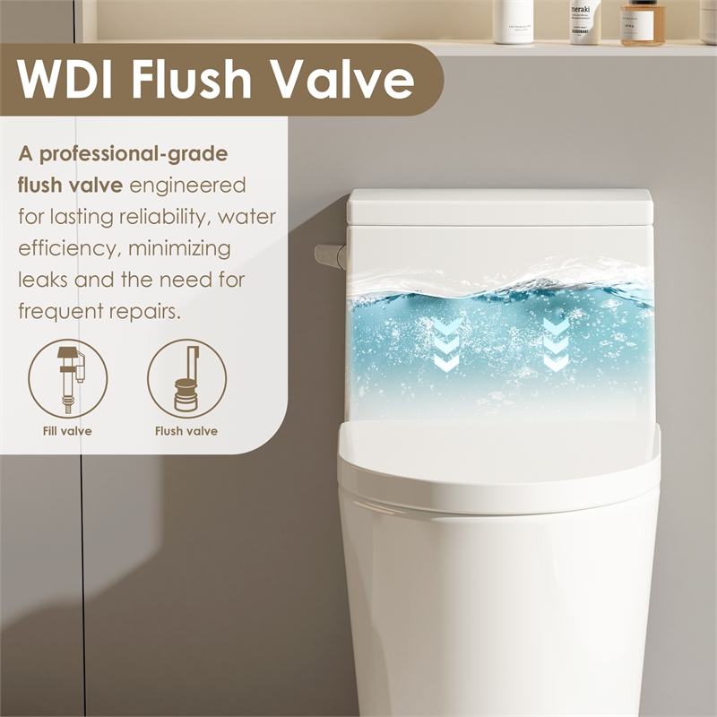 Pemberly Row Side-Flush Elongated One-Pc Ceramic Toilet with ADA Height in White