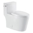 Pemberly Row Side-Flush Elongated One-Pc Ceramic Toilet with ADA Height in White