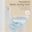Pemberly Row Side-Flush Elongated One-Pc Ceramic Toilet with ADA Height in White