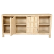 Pemberly Row Rectangular Cocktail Table with 2 End Tables and Console