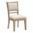 Pemberly Row Upholstered Upholstered Dining Chair in Mocha Set of 2
