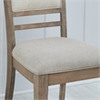 Pemberly Row Upholstered Upholstered Dining Chair in Mocha Set of 2