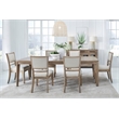Pemberly Row Upholstered Upholstered Dining Chair in Mocha Set of 2