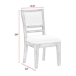 Pemberly Row Upholstered Upholstered Dining Chair in Mocha Set of 2