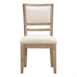 Pemberly Row Upholstered Upholstered Dining Chair in Mocha Set of 2