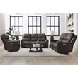 Pemberly Row Premium Zero Gravity Power Recliner Set of 2 in Brown