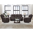Pemberly Row Premium Zero Gravity Power Recliner Set of 2 in Brown