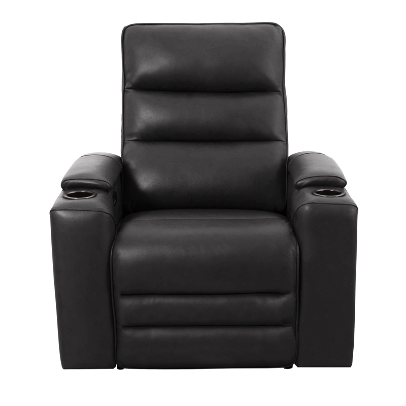Pemberly Row Premium Zero Gravity Power Recliner Set of 2 in Black