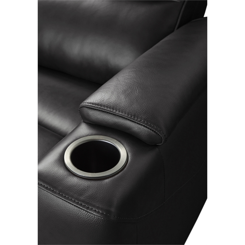 Pemberly Row Premium Zero Gravity Power Recliner Set of 2 in Black