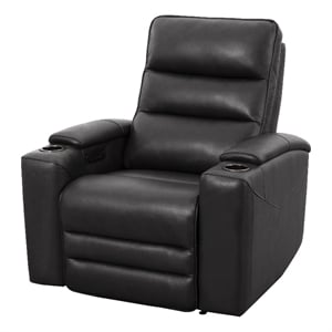 Pemberly Row Premium Zero Gravity Power Recliner Set of 2 in Black