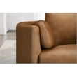 Pemberly Row Power Swivel Glider Recliner in Vintage Caramel