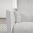 Pemberly Row Manual Swivel Glider Recliner with Storage in White