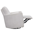 Pemberly Row Manual Swivel Glider Recliner with Storage in White