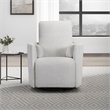 Pemberly Row Manual Swivel Glider Recliner with Storage in White