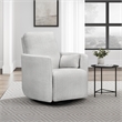 Pemberly Row Manual Swivel Glider Recliner Set of 2 in White