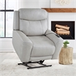 Pemberly Row Power Lift Recliner with Heat Massage Set of 2 in Granite