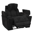 Pemberly Row Premium Ebony Zero Gravity Power Recliner Set of 2