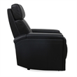 Pemberly Row Black Zero Gravity Power 2 Seat Home Theater Seating with Wedge