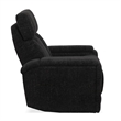 Pemberly Row Ebony Zero Gravity Power 2 Seat Home Theater Seating with Wedge