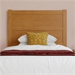 Pemberly Row Twin XL Platform Bed with Footboard and Drawers in Light Toffee