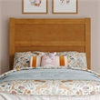 Pemberly Row Twin Platform Bed with Footboard and Drawers in Light Toffee