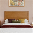 Pemberly Row Full Platform Bed with Footboard and Drawers in Light Toffee