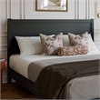 Pemberly Row King Platform Bed with Footboard and Drawers in Black