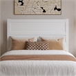 Pemberly Row Full Platform Bed with Footboard and Twin Trundle in White