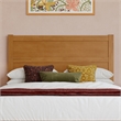 Pemberly Row Full Platform Bed with Footboard and Twin Trundle in Light Toffee