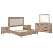 Pemberly Row King Bed with 2 Nightstands and Dresser with Mirror