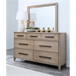 Pemberly Row King Bed with 2 Nightstands and Dresser with Mirror