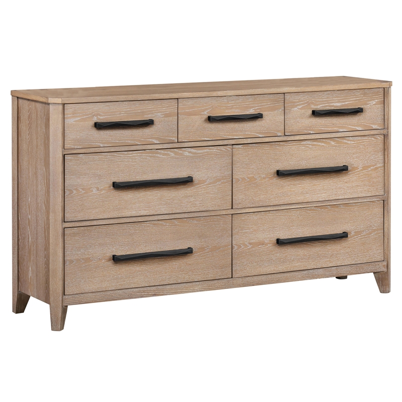 Pemberly Row Queen Bed with 2 Nightstands and Dresser with Mirror
