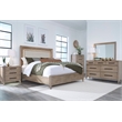 Pemberly Row Queen Bed with 2 Nightstands Dresser Mirror and Chest