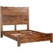 Pemberly Row Brown Live Edge Solid Wood Sheesham 5-Piece Queen Bedroom Set