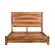 Pemberly Row Brown Live Edge Solid Wood Sheesham 5-Piece King Bedroom Set