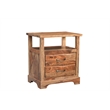 Pemberly Row Brown Live Edge Solid Wood Sheesham 5-Piece King Bedroom Set