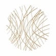 Pemberly Row Large Abstract Dimensional Metal Wall Decor in Gold