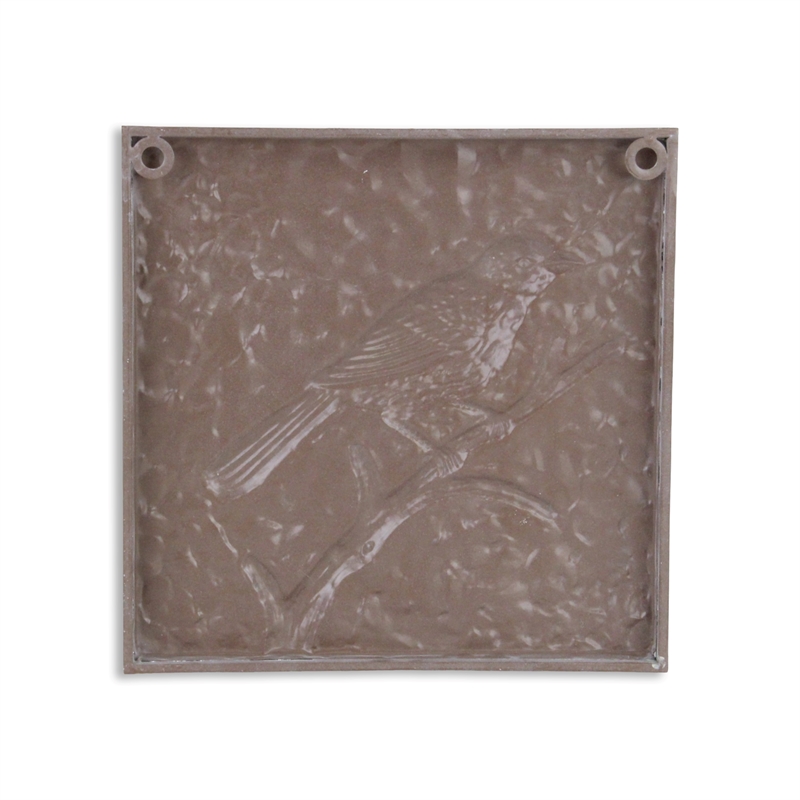 Pemberly Row Decorative Snow Themed Two Tone Metal Wall Art in White