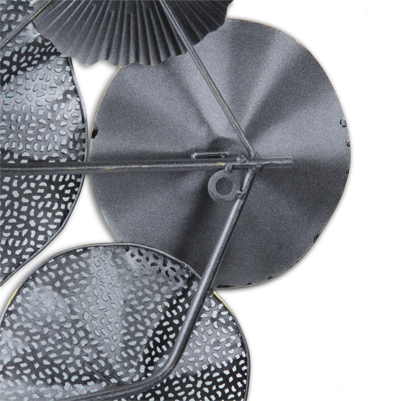Pemberly Row Coastal Multi Dimensional Flower Burst Metal Wall Decor