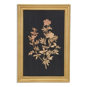 Pemberly Row Gold Framed Garden Flowers Decorative Wall Print