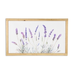 Pemberly Row Horizontal Flowering Lavender Bouquet Wall Panel